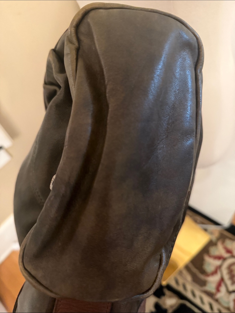 $398! Free People We The Free Hattie Hardware Shoulder Bag Olive NEW - Picture 14 of 14